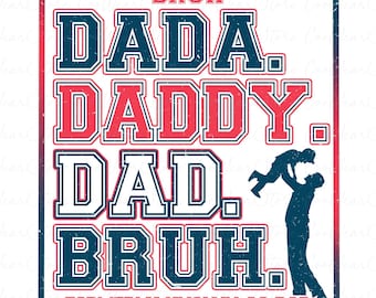 Retro Father Png, Father Png, Dada Daddy Dad Bruh  Png, Father's Day Png, Fathers Day Gift, Daddy Png, Gift For Dad, Retro Dad Png