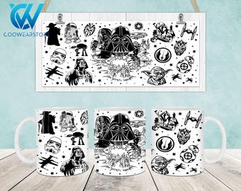 Movies Characters Mug Wrap, 11oz & 15oz Mug Template, Superhero 11oz Mug Png, 15oz Mug Png, Mug Designs, Coffee Mugs, Mug Sublimation Design