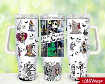Movies Characters 40oz Tumbler Wrap Png, Halloween Characters 2 pieces 40 oz Tumbler Png, Horror 40oz Tumbler Png Sublimation Designs