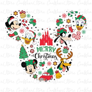 Christmas Mouse And Friends Png, Christmas Season Png, Merry Christmas Png, Xmas Holiday Png, Christmas Squad Png, Christmas Png Sublimation