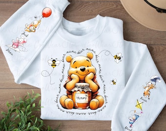 Custom Mama Bear Shirt Png, Mama Est with Kid Name on Sleeve Png, Personalized Mom Png, Custom Mothers Day Gift, Mother's Day Png, Mama Bear
