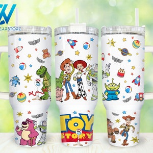 Movies Characters 40oz Tumbler Wrap Png, Cartoon Characters 2 pieces 40 oz Tumbler Png, Cartoon 40oz Tumbler Png Sublimation Design
