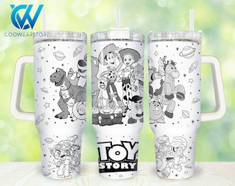Movies Characters 40oz Tumbler Wrap Png, Cartoon Characters 2 pieces 40 oz Tumbler Png, Magic Cartoon 40oz Tumbler Png Sublimation Design