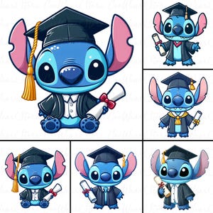 Graduation Blue Characters Png, Graduation Senior Png, Graduation 2025 Png, Graduation Trip Png, Magical Kingdom Png, End of School Png