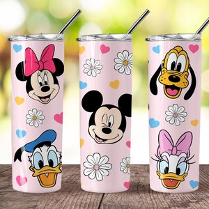Cartoon Characters 20 oz Skinny Tumbler Sublimation Design, Movies Characters 20oz Skinny Tumbler Png, Straight and Taper Tumbler Wrap