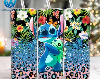 Cartoon Characters 20 oz Skinny Tumbler Sublimation Design, Cartoon Couple 20oz Skinny Tumbler Png, Cartoon Straight and Taper Tumbler Wra