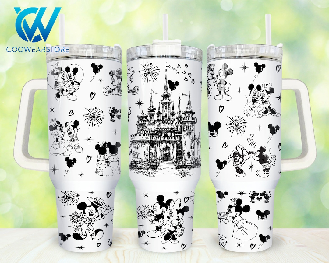 Movies Characters 40oz Tumbler Wrap Png, Cartoon Characters 2 Pieces 40 ...