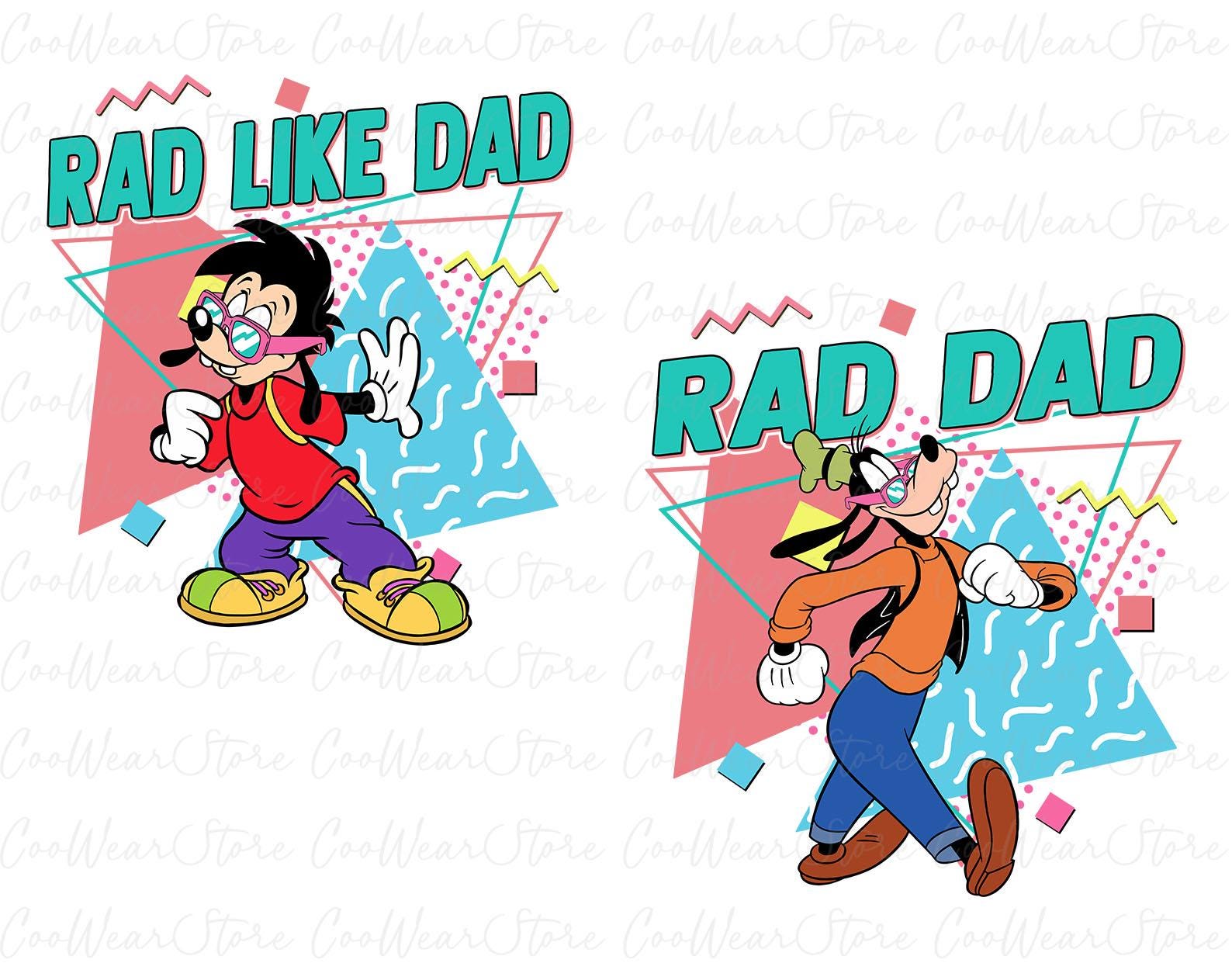 Cartoon Rad Dad Png, Rad Like Dad Png, Dad Life Png, New Dad Gift ...