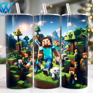 Cartoon Characters 20 oz Skinny Tumbler Sublimation Design, Movies Characters 20oz Skinny Tumbler Png, Straight and Taper Tumbler Wrap
