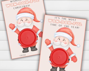 Christmas gift tag printable | Classroom favors | Christmas play doh holder | Play doh tag | Non-candy Christmas gifts