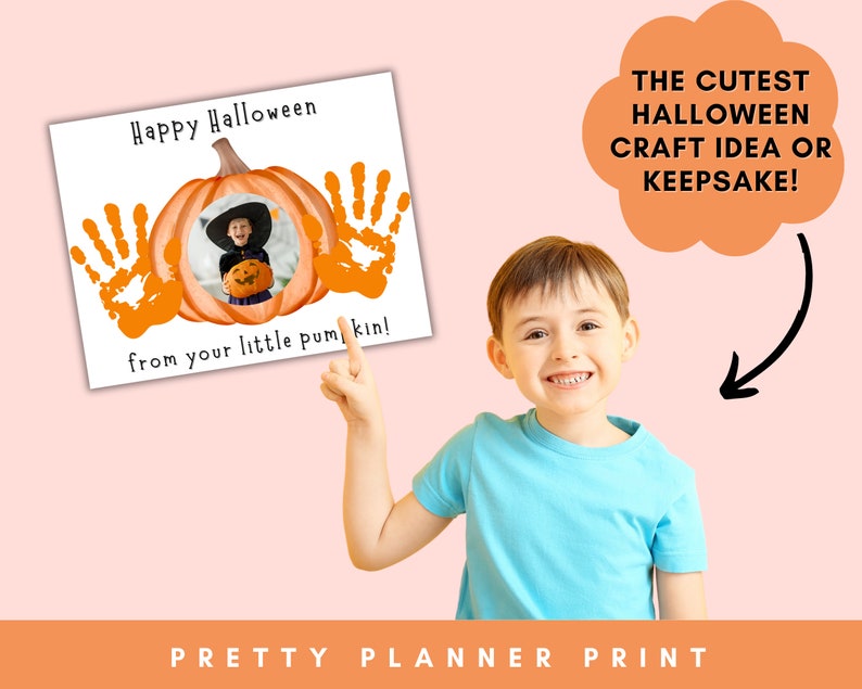 Halloween Handprint Craft Daycare Halloween Activities Preschool