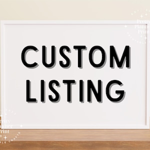 CUSTOM LISTING