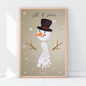 Christmas handprint art | Baby handprint | Baby footprint picture | Child handprint | Baby handprint art