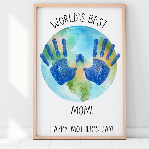 Mother's Day Printable | World's best mom | Teacher & Parent Resources | Crafts for Pre-K and Kindergarten