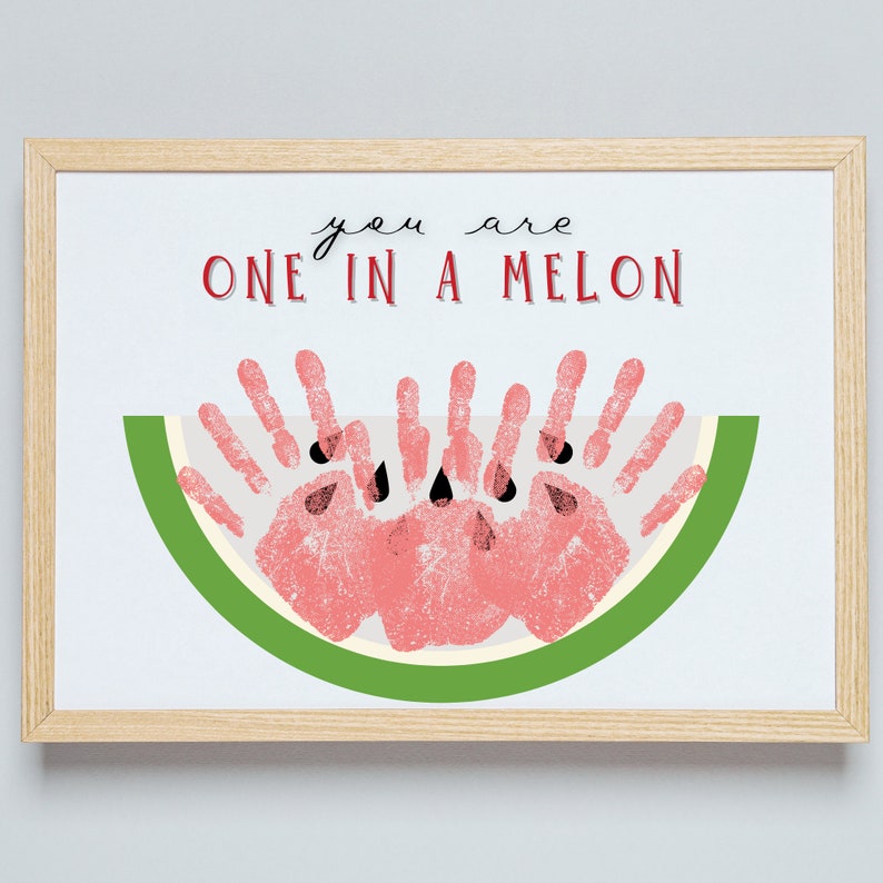 Summer Handprint Art Craft | Watermelon Arts and Crafts | Summertime ...