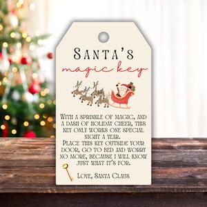 11cm Santas Magic Key with Poem Novelty Christmas Gift