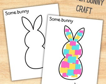 Ostern Printable | Irgendein Hase Liebt Dich | Fußabdruck-Andenken der Kinder | Ressourcen für Lehrer und Eltern | Handwerk für Vorschulkinder und Kindergarten
