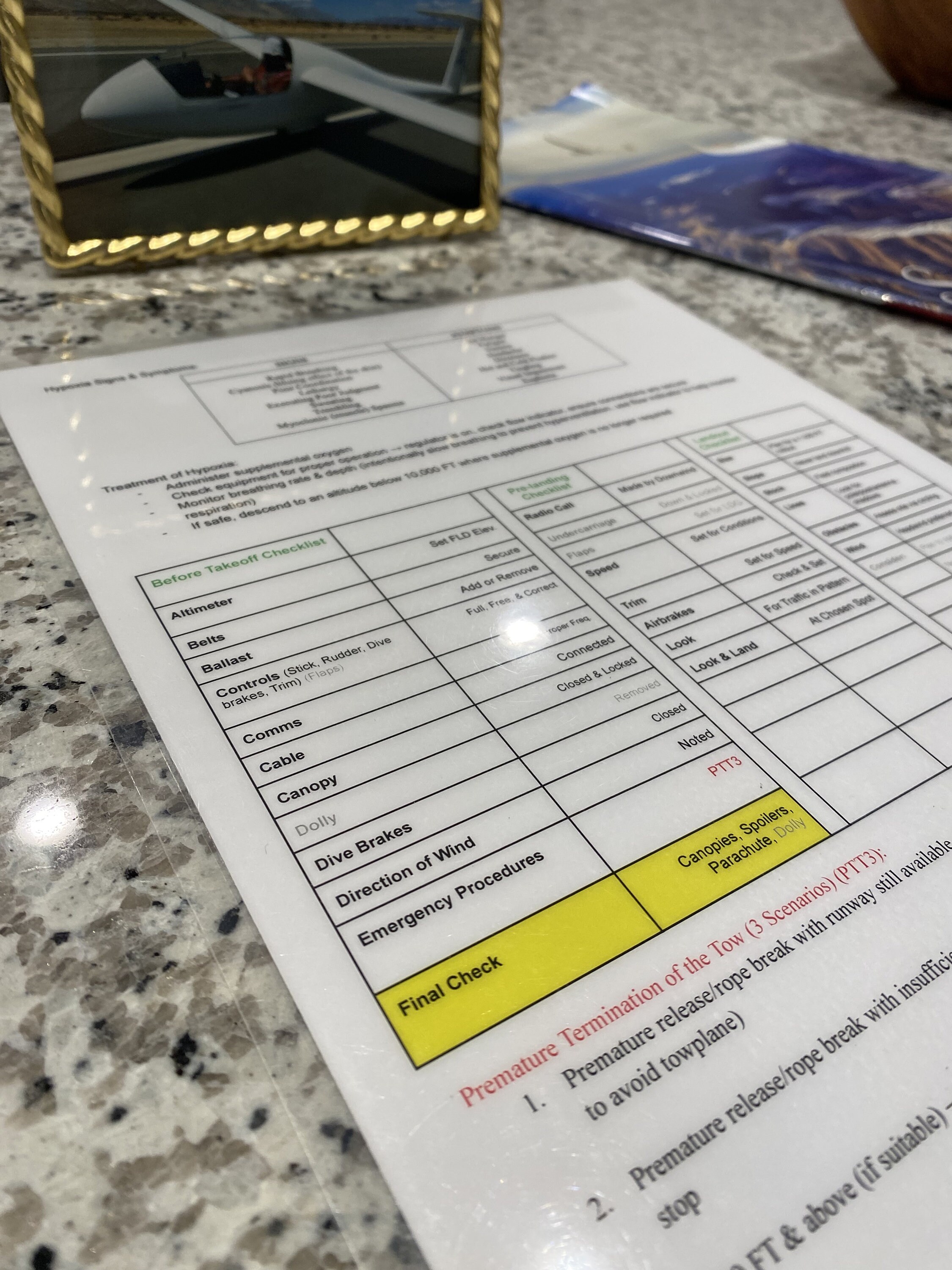 Glider Checklists Etsy