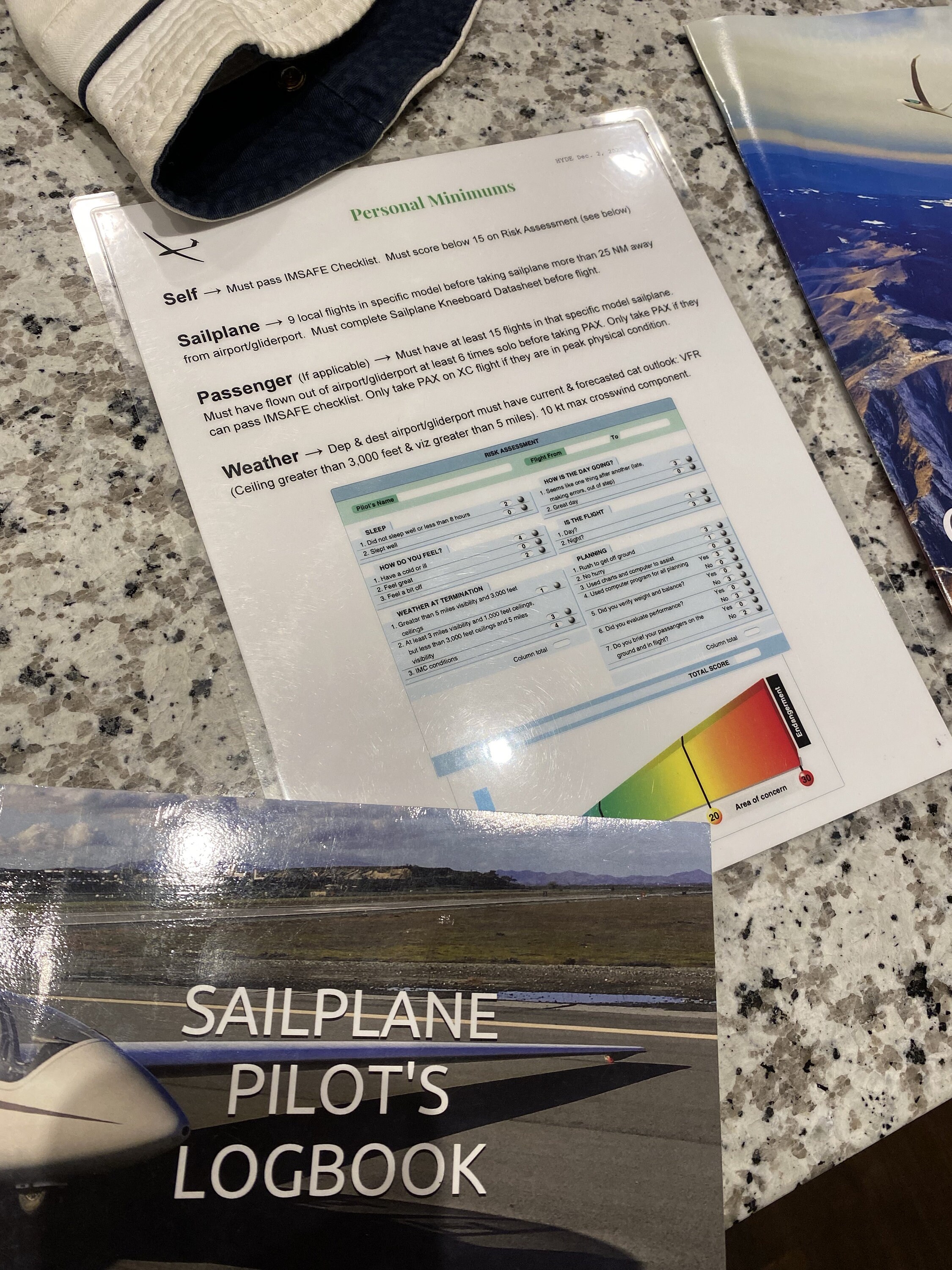 Glider Checklists Etsy