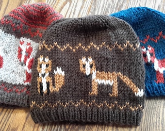 Red Fox Knitted Hat Pattern