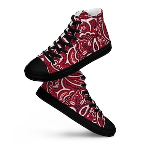 Men&#39;s high-top canvas sneakers