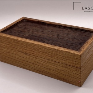 Schmuckkästchen-Unikat aus Eiche / Wenge - handgefertigte Holzkunst aus Niedersachsen