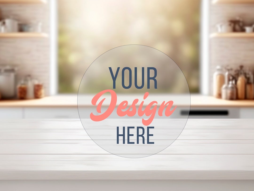 Kitchen Background Mockup, Table Mockup for Product, Kitchen Backdrop