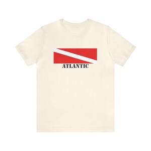 Atlantik-Tauchhemd Atlantik-Tauchfahne und Scuba-Art-T-Shirt Atlantik-T-Shirts OzeanOzean-Ozean Geschenk Scuba-Geschenk