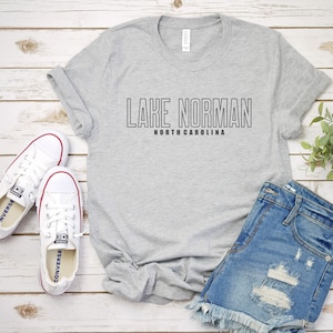 Lake Norman North Carolina, Unisex Jersey Short Sleeve Tee, Bella & Canvas 3001, High Quality Shirt, Normal Lake