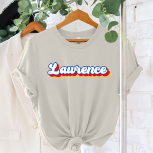 Lawrence Basketball Shirt Lawrence Basketball tshirt Lawrence Football shirt College Gift College Basketball shirt Lawrence Sports shirt