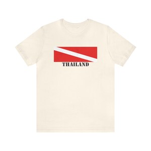 Thailand Tauch-Shirt Thailand Tauch-Flagge und Scuba Style tshirt Thailand T-Shirts Koh Tao Ozean Koh Tao Geschenk Scuba Geschenk