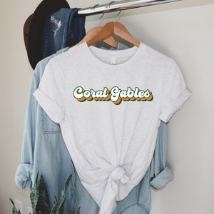 Coral Gables Football Shirt Coral Gables Football tshirt Coral Gables Basketball shirt College Basketball shirt Coral Gables Sports shirt