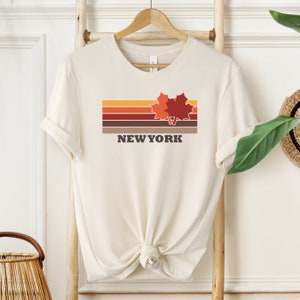 New York Fall Leaves shirt New York T-shirt New York Thanksgiving tshirt Upstate Halloween Tshirt New York Gift
