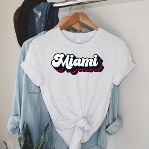 Miami Basketball Shirt Retro Miami Basketball Shirt Vintage Miami women Shirt Vintage Miami Unisex Shirt Miami Basketball tshirt