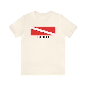 Tahiti Dive Shirt Tahiti Dive Flagge und Scuba Style T-Shirt Tahiti T-Shirts Ozeanien Ozean Ozeanien Geschenk Scuba Geschenk