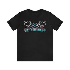 South Padre Island Shirt South Padre Island Miami Vice Style tshirt South Padre Island Black t-shirt Padre shirt South Padre Gift Beach Gift