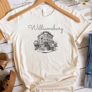 Williamsburg tshirt architecture tshirt New York City t-shirt NYC shirt NYC gift holiday gift for big apple tshirt Williamsburg t-shirt