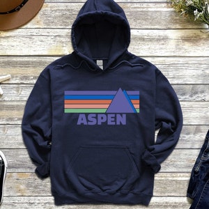 Aspen Hooded Sweatshirt Camping Hoodie Outdoor sweatshirt gift Retro sweatshirt vintage hoodie Mountain sweatshirt christmas gift