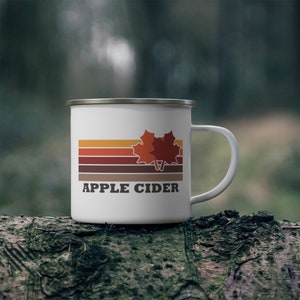 Tazza autunnale di sidro di mele Tazza di caffè di sidro di mele Tazza di tema foglie d&#39;autunno di sidro di mele Tazza di Halloween di Halloween Tazza di sidro di mele Regalo Calza Stuffer