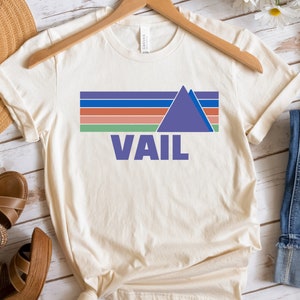 Vail Colorado Outdoor Shirt Snowboarding t-shirt Vail tshirt Mountain theme shirt gift for her outdoors hiking gift for her skiing tshirt