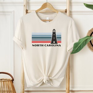 North Carolina Lighthouse shirt North Carolina T-shirt North Carolina Logo Tee Wilmington Logo Tshirt North Carolina Gift
