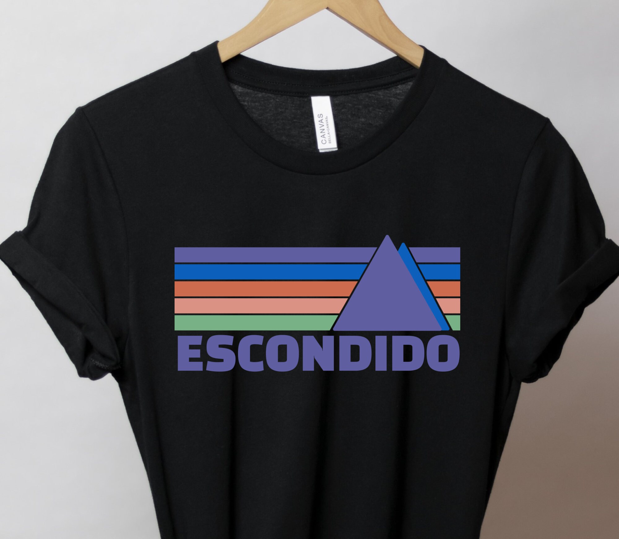 Escondido California Outdoor Shirt, camiseta de manga corta de jersey