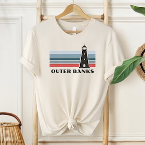 Outer Banks Lighthouse shirt Outer Banks T-shirt Outer Banks Logo Tee Carolina Logo Tshirt Outer Banks Gift