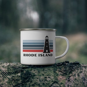 Taza del faro de Rhode Island Taza de café de Rhode Island Taza del tema náutico de Rhode Island Taza de la playa de Providence Relleno de la media del regalo de Rhode Island