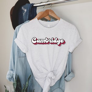 Cambridge Football Shirt Cambridge Football tshirt Cambridge Basketball shirt College Basketball shirt Cambridge Sports shirt