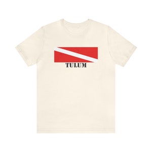 Tulum Dive Shirt Tulum Tauch Flagge und Scuba Style Tshirt Tulum tshirts Mexiko Ozean Mexiko Geschenk Scuba Geschenk