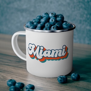 Miami Football Mug Miami Football Coffee Mug Miami Football Cup Florida Gift Miami Team Gift Stocking Stuffer