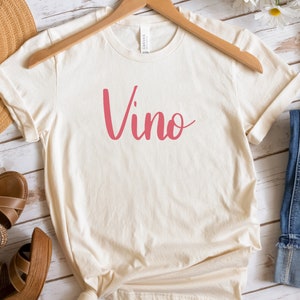 Vino Italian Shirt Wine Shirt Family t-shirt Vino tshirt Vino t-shirt Vino Rosso gift for Nonna Italian gift Christmas gift for her