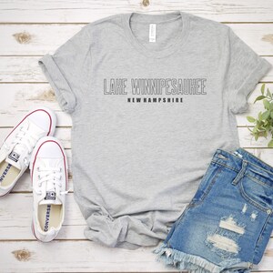 Lake Winnipesaukee New Hampshire, Unisex Jersey Kurzarm T-Shirt, Bella & Canvas 3001, Hochwertiges Shirt, New Hampshire Lake