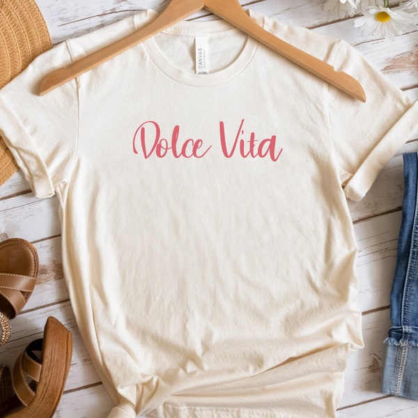 Dolce Vita Italian Shirt Sweet Life Shirt Family t-shirt Dolce Vita tshirt Italian gift for Nonna Italian gift Christmas gift for her